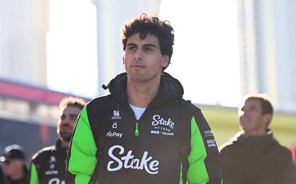 Gabriel Bortoleto no GP de Las Vegas de F1 (Foto: Rudy Carezzevoli/Getty Images/AFP)