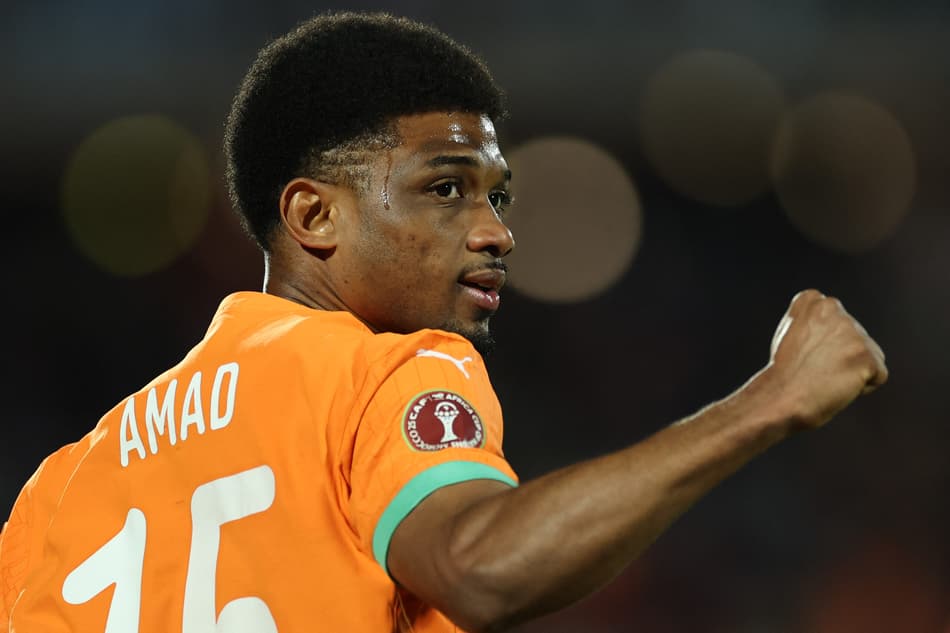 Amad Diallo pela Costa do Marfim (Foto: FRANCK FIFE / AFP))