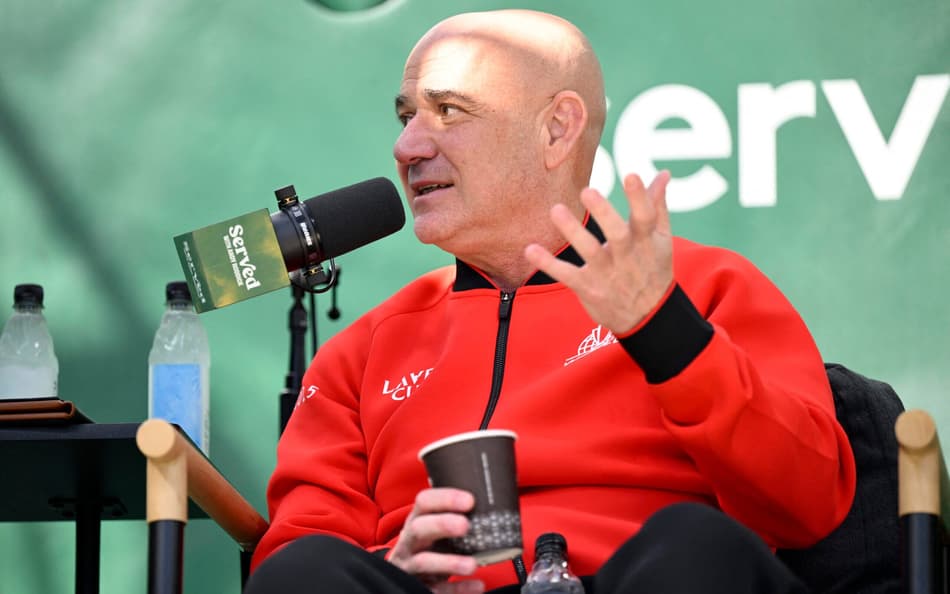 Andre Agassi na Laver Cup 2025 (Foto: Eakin Howard/ Getty Images via AFP)