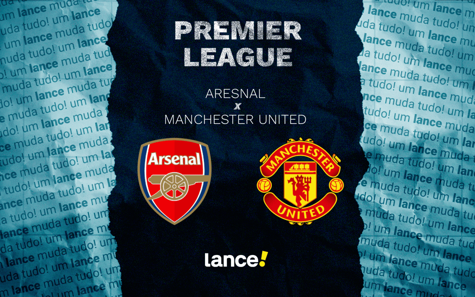 Arsenal e Manchester United se enfrentam pela 23ª rodada da Premier League, neste domingo (25) (Foto: Arte/Lance!)