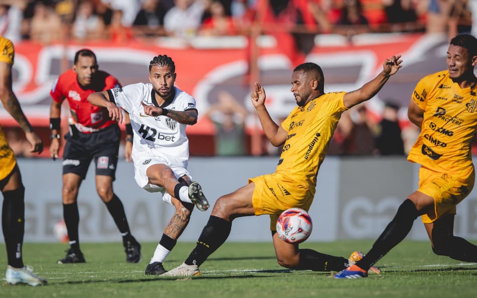 Atlético vence de virada por 3 a 1 o Pouso Alegre (Foto: Pedro Souza / Atlético)