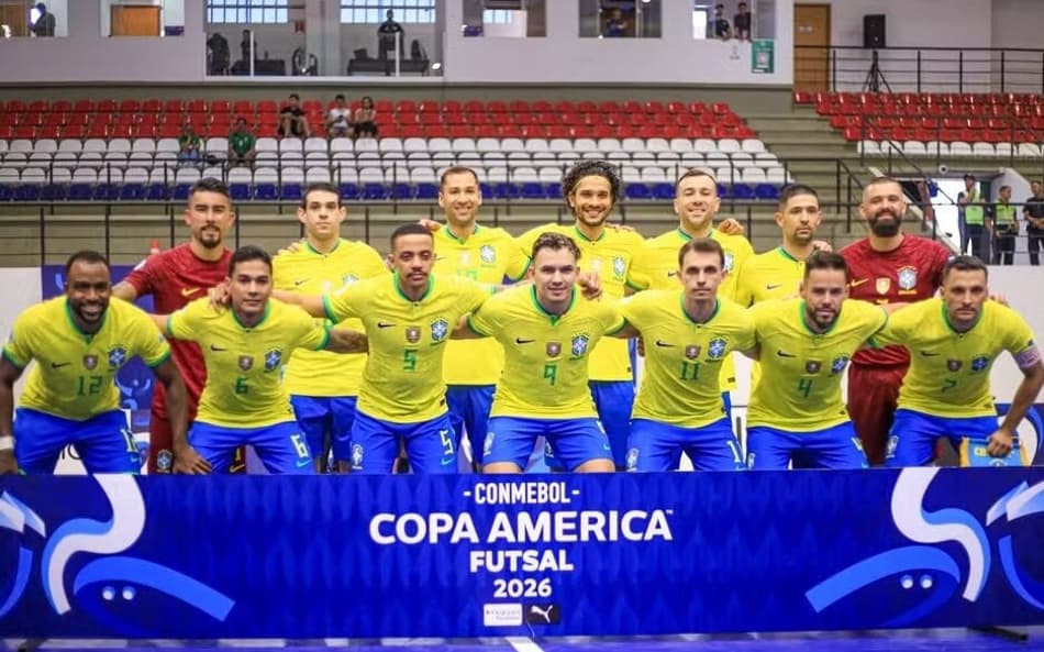 Brasil na Copa América de futsal 2026 (Foto: Staff Images/CBF)