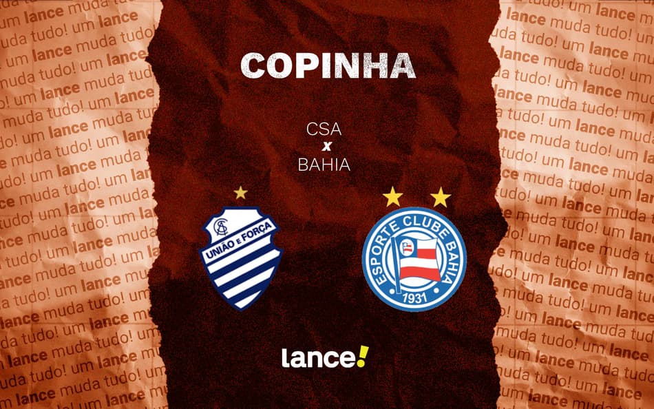 CSA e Bahia se enfrentam pela Copinha (Foto: arte/Lance!)