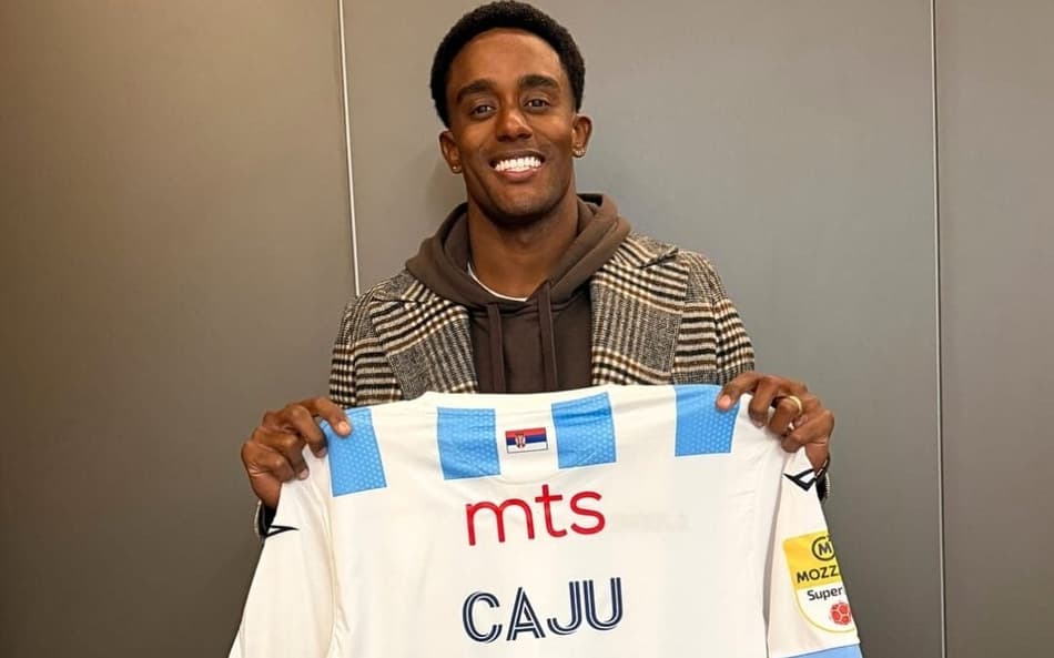 Caju vestirá a camisa 13 do Spartak Subotica, da Sérvia