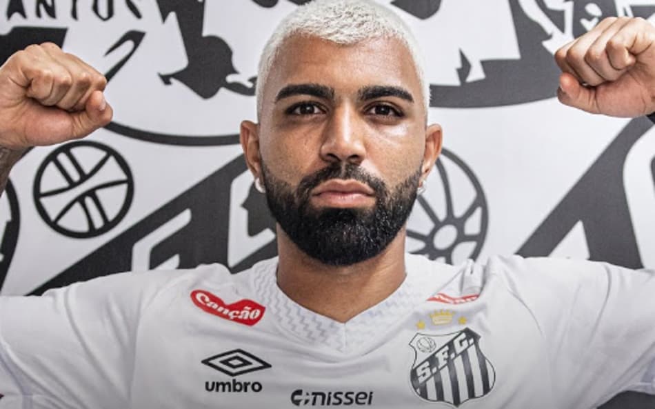 Gabigol vestirá a camisa 9 no Peixe (Foto: Divulgação)