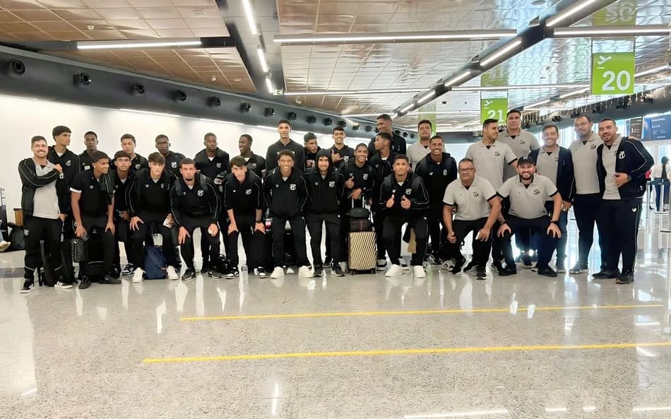 O Ceará já desembarcou para a disputa da Copinha (Foto: divulgação/Ceará SC)