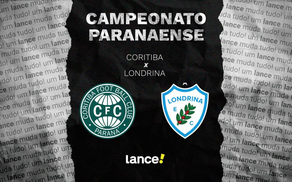 Coritiba x Londrina: onde assistir ao vivo, horário e escalações do Campeonato Paranaense 2026