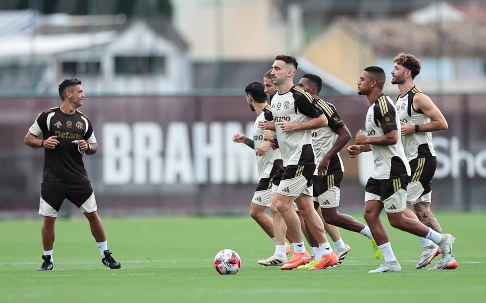 Elenco Flamengo treino