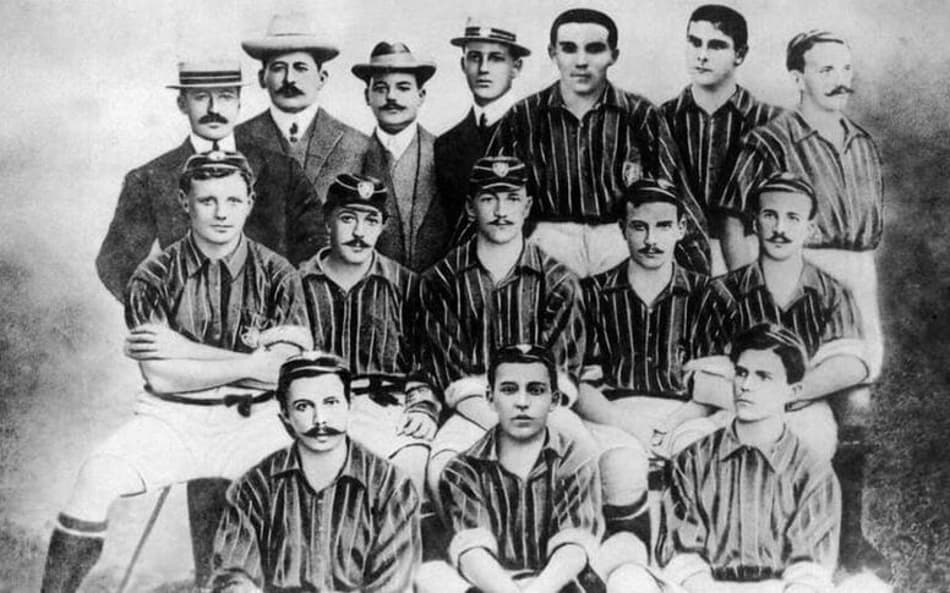Time do Fluminense campeão carioca em 1906 (Foto: Reprodução/Flu-Memória)