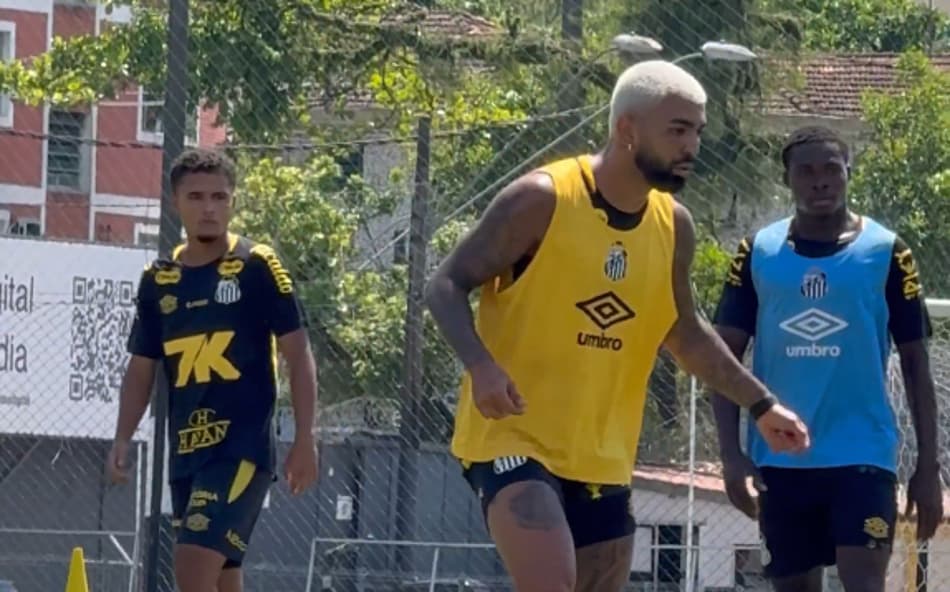Imagens do primeiro treino de Gabigol no Santos viralizam: 'Vontade de chorar'