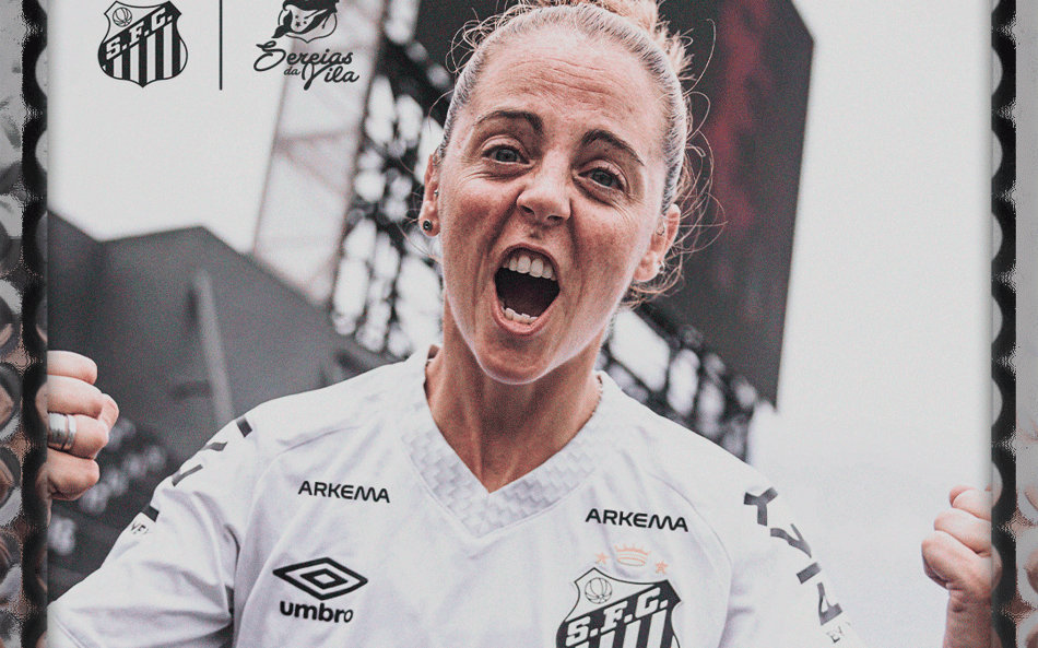 Mariana Larroquette reforça o Santos. (Foto: Santos FC/Divulgação)
