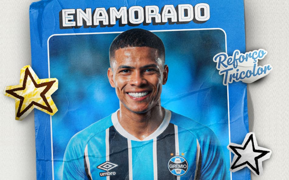 Novo reforço, atacante colombiano se apresenta no Grêmio