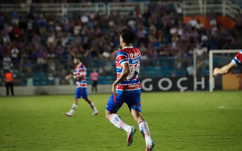 Kayke na partida entre Fortaleza e Quixadá, pelo Campeonato Cearense (Leonardo Moreira/Fortaleza EC)