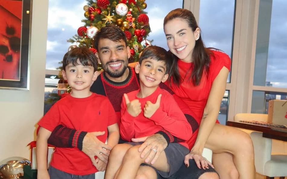 Lucas Paquetá e Duda Fournier