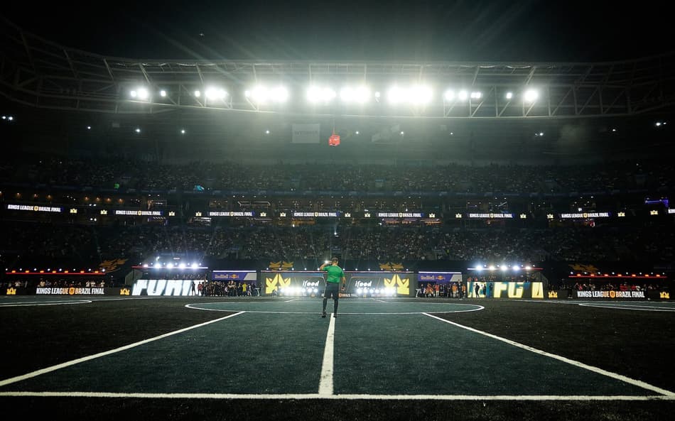 Gramado da Kings League no Allianz Parque, estádio do Palmeiras