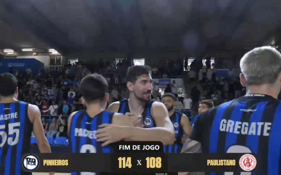 Após duas prorrogações, Pinheiros supera Paulistano e avança na Copa Super 8