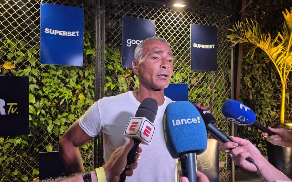 Romário em evento comemorativo da RomárioTV (Foto: Sharon Prais/Lance!)