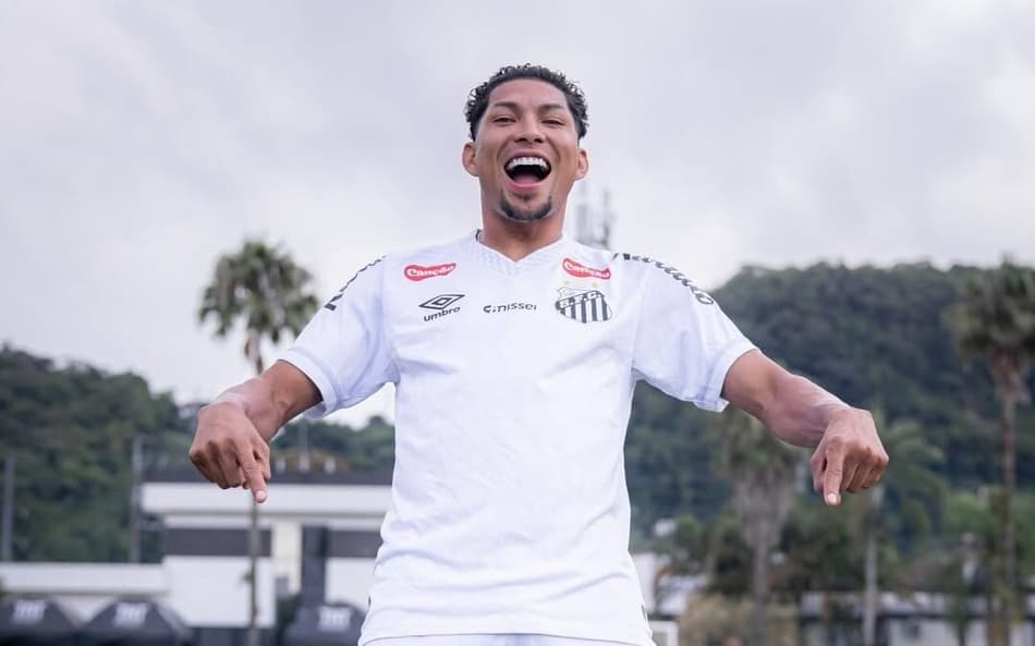 Rony é anunciado pelo Santos como terceiro reforço da temporada. (Foto: Divulgação/ Santos FC)