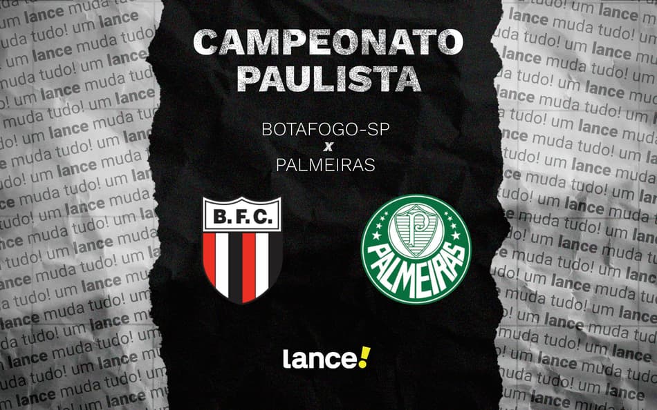 Botafogo-SP x Palmeiras: onde assistir ao vivo, horário e escalações