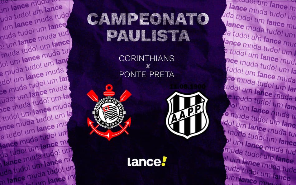 Corinthians x Ponte Preta: onde assistir ao vivo, horário e prováveis escalações