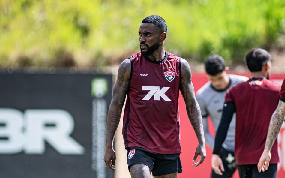 Ramon em treino do Vitória (Foto: Victor Ferreira / EC Vitória)