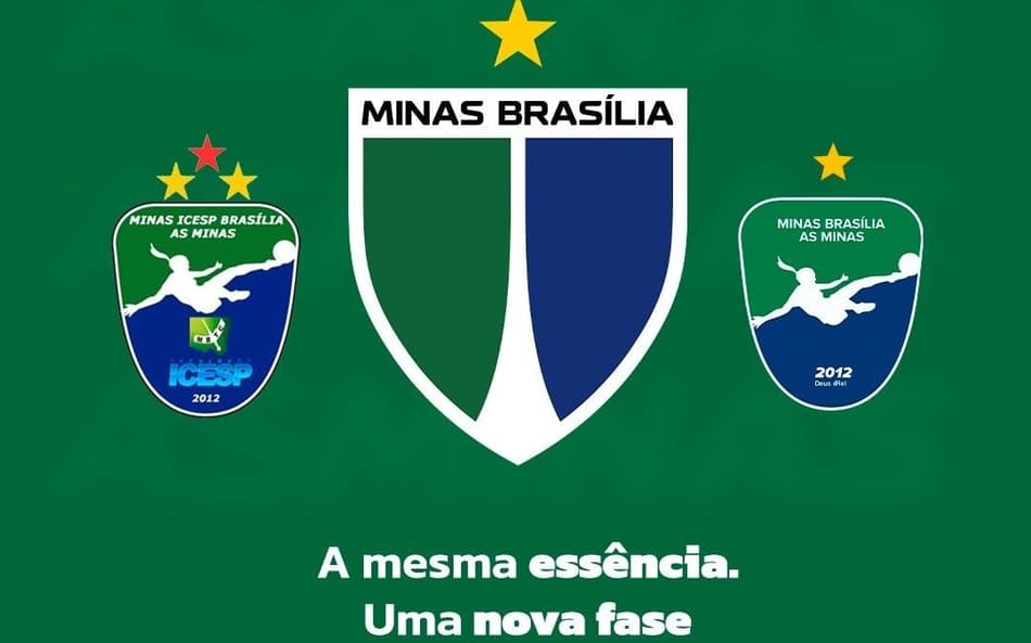Minas Brasília atualiza escudo para 2026. (Foto: Minas Brasília/Divulgação)