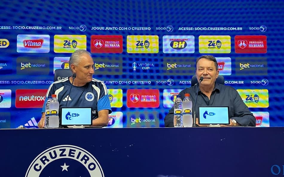 Apresentação de Tite como técnico do Cruzeiro (Foto: Eduardo Statuti/Lance!)