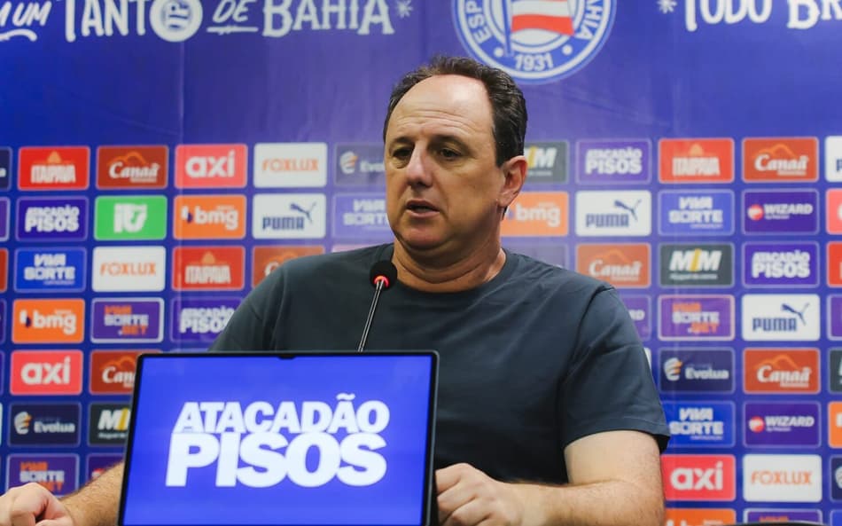 Rogério Ceni em entrevista coletiva depois da partida contra o Jequié (Foto: Letícia Martins / EC Bahia)