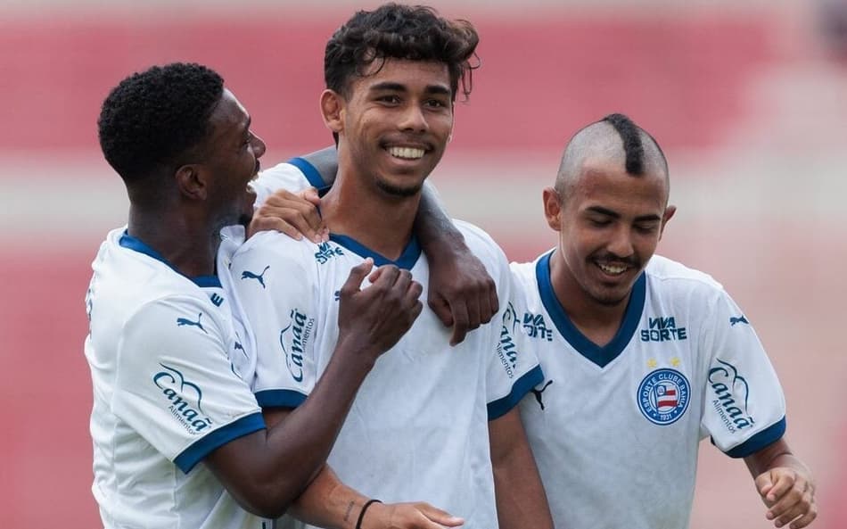 João Andrade comemora gol do Bahia na Copinha (Foto: divulgação / EC Bahia)