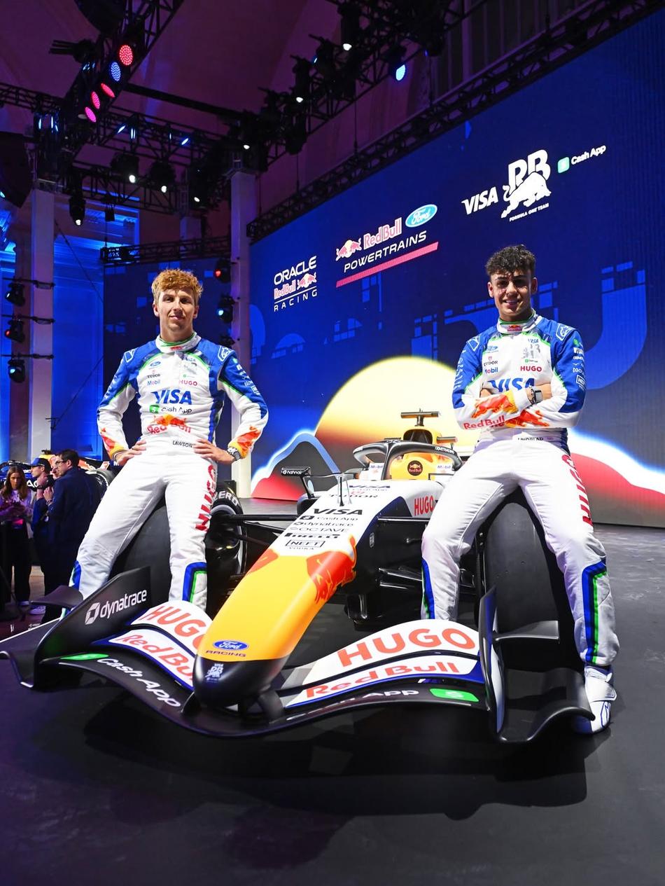 Arvid Lindblad e Liam Lawson são os pilotos da Racing Bulls na F1 2026 (Foto: Reprodução/Instagram)