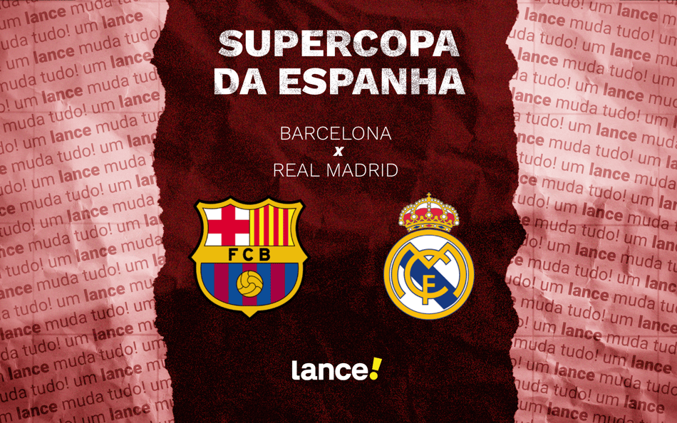Barcelona x Real Madrid: onde assistir ao vivo e prováveis escalações ao jogo pela Supercopa da Espanha