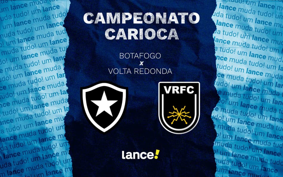 Botafogo x Volta Redonda pelo Campeonato Carioca (Foto: Arte/Lance!)