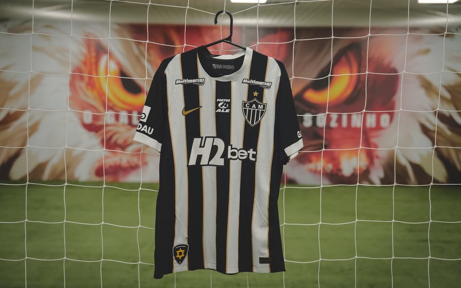 camisa do Atlético pronta para a partida contra o Palmeiras (Foto: Pedro Souza / Atlético)