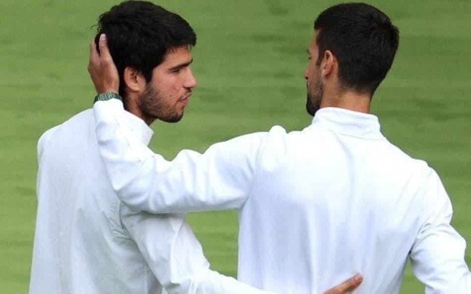 Djokovic e Alcaraz ano passado / Crédito: AELTC