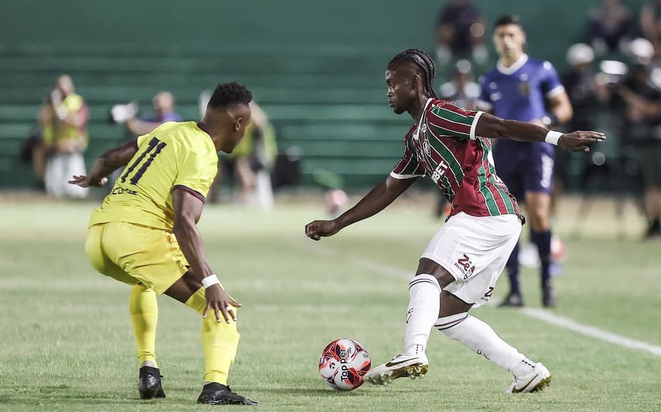 Santi Moreno em campo pelo Fluminense contra o Madureira (Foto: Lucas Merçon/FFC)