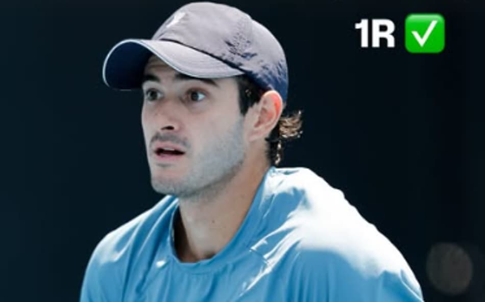 Gustavo Heide venceu a estreia do qualifying do Australian Open (Reprodução)