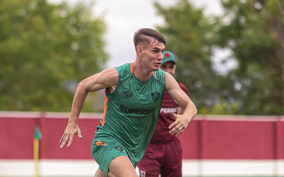 Lavega em treino do Fluminense