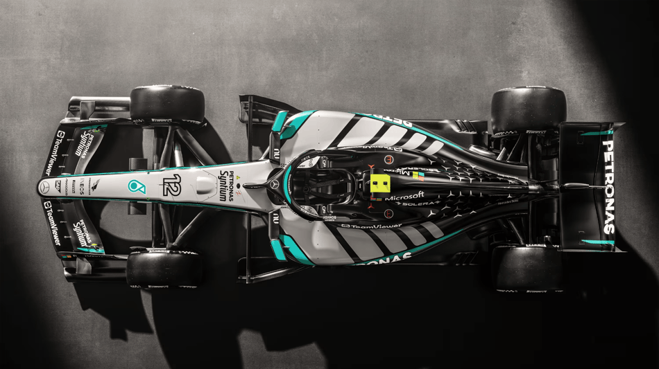 Novo carro da Mercedes para a F1 2026 (Foto: Divulgação)