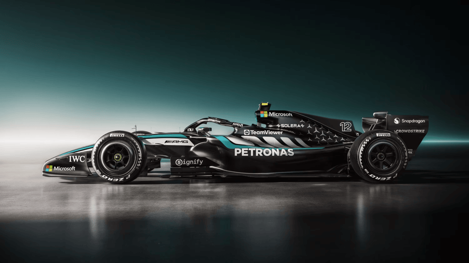 Novo carro da Mercedes para a F1 2026 (Foto: Divulgação)