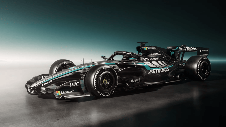 Novo carro da Mercedes para a F1 2026 (Foto: Divulgação)