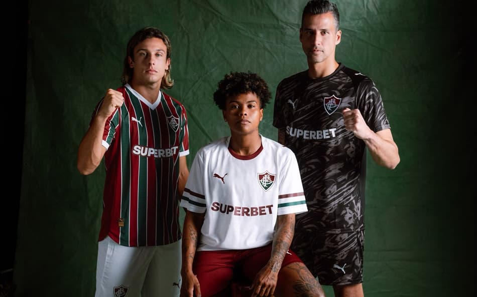 Fluminense apresenta uniformes, agora produzidos pela Puma