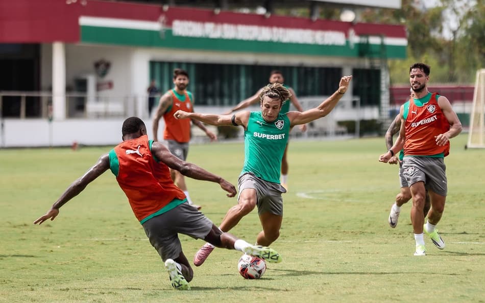 Treino do Fluminense na pré-temporada de 2026 (Foto: Lucas Merçon/FFC)