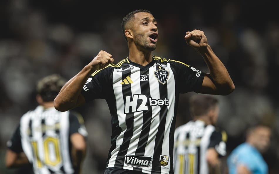 Vitor Hugo comemora gol contra Sport (Foto: Pedro Souza / Atlético)