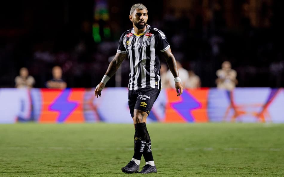 Gabriel Barbosa será titular no duelo do Santos contra o São Paulo. (Foto: Crizam FranÃ§a/Photo Premium/Gazeta Press)