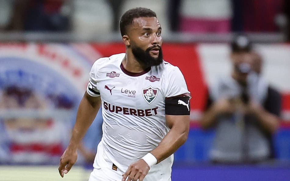 Samuel Xavier em ação em Bahia x Fluminense (Foto: Marcelo Gonçalves/ Fluminense FC)