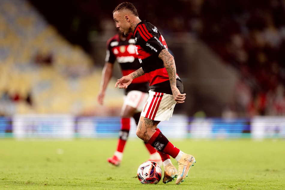 Cebolinha durante jogo do Flamengo (Foto: Adriano Fontes/Flamengo)