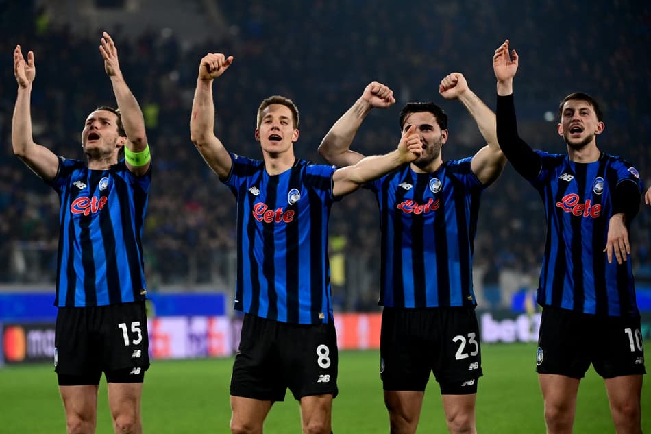 A Atalanta venceu o Borussia Dortmund por 4 a 1 pela Champions League (Foto: PIERO CRUCIATTI / AFP)