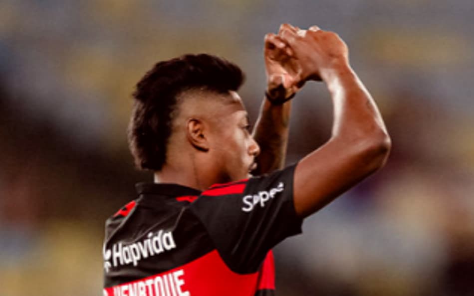 Bruno Henrique comemora gol do Flamengo contra o Sampaio Corrêa (Foto: Adriano Fontes/Flamengo)
