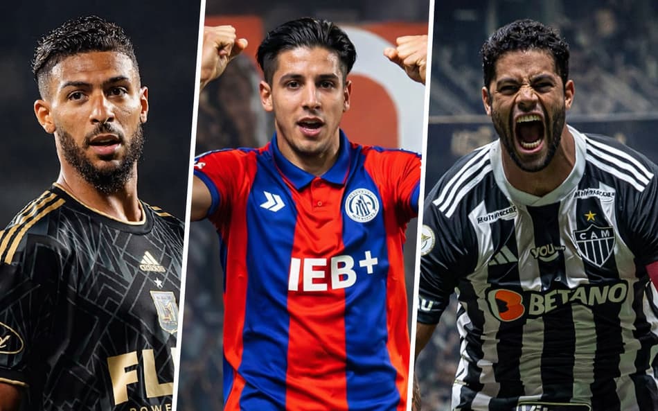 Bouanga, Cuello e Hulk foram nomes do Fluminense na janela (Fotos: Divulgação)