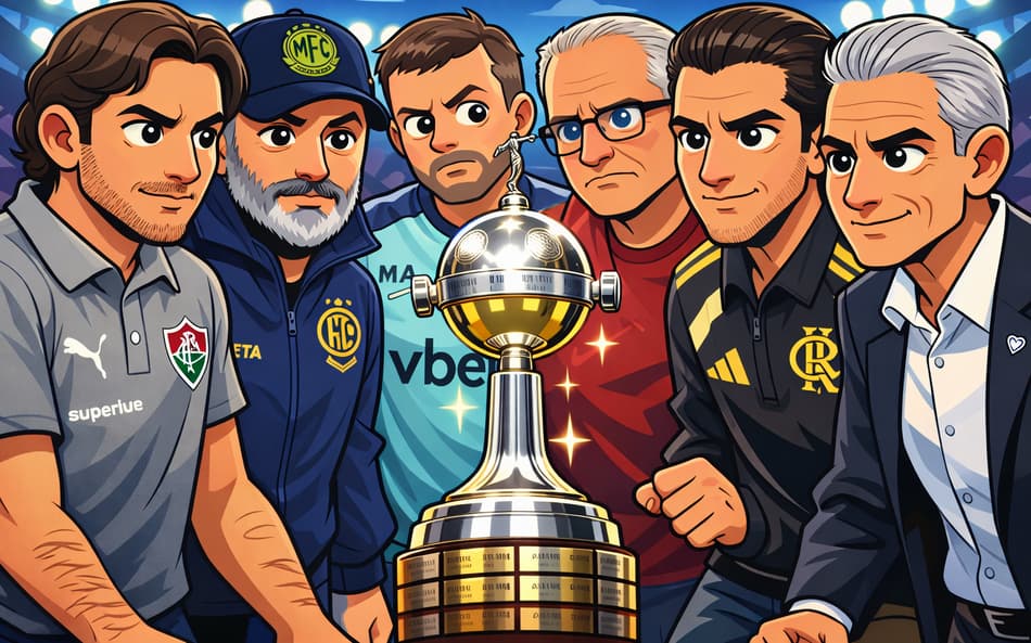 Brasileiros na briga pela Libertadores (Foto: Arte Lance!)